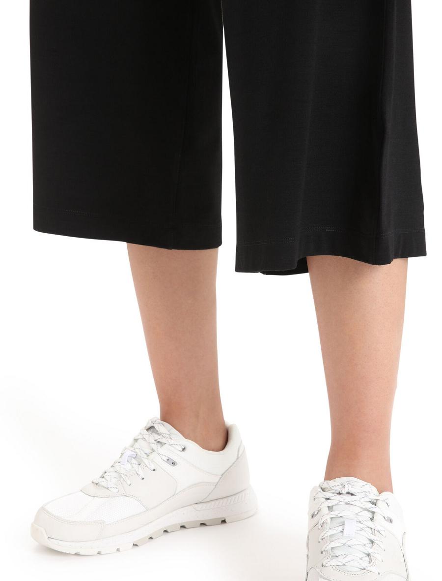 Women's Icebreaker Cool-Lite™ Merino Yanni Culotte Pants Black | CA 1431GSOL